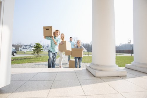 Chelsea local move planning with boxes and furniture