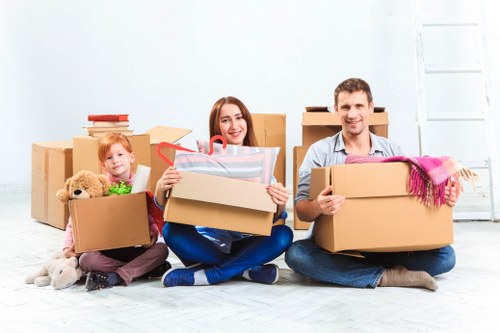 Local Chelsea moving service transporting boxes and home items
