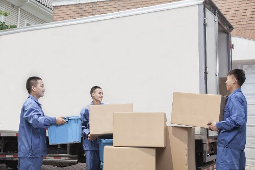 Safety-focused moving team reviewing route and access