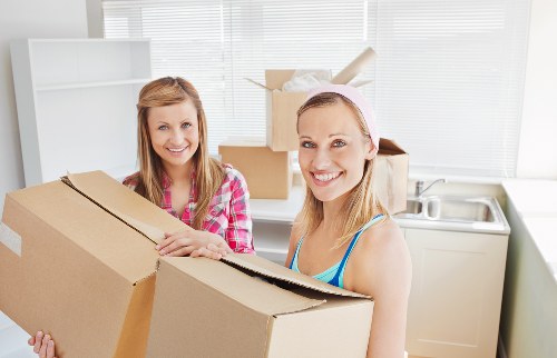Checklist and packing supplies for a home move
